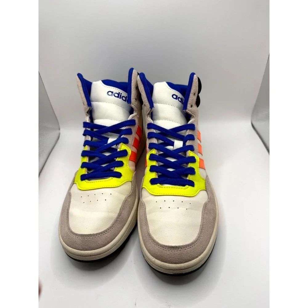 Adidas Hoops 3.0 Mid HQ6248 Men 8.5 Sneaker Multicolor Basketball Athletic Shoes